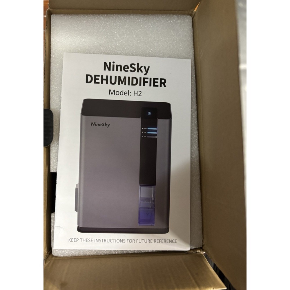 NineSky Dehumidifier 98 OZ Dehumidifier for Home 800 sq. ft. 5 Colors‎ LED Gray - Picture 4 of 12